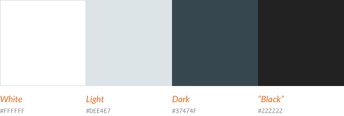 Four tones of color, adding a light and dark gray